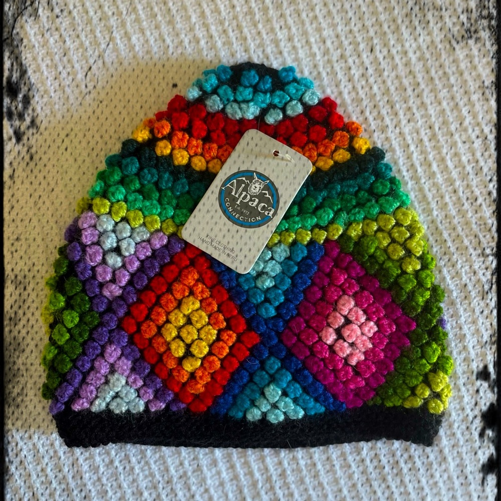 Handmade Alpaca beanie-New W/Tags